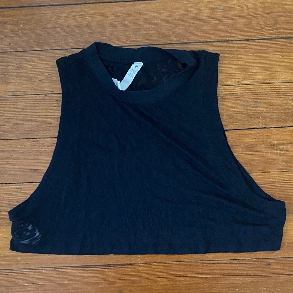 Black Sleeveless Lulu Lemon Top